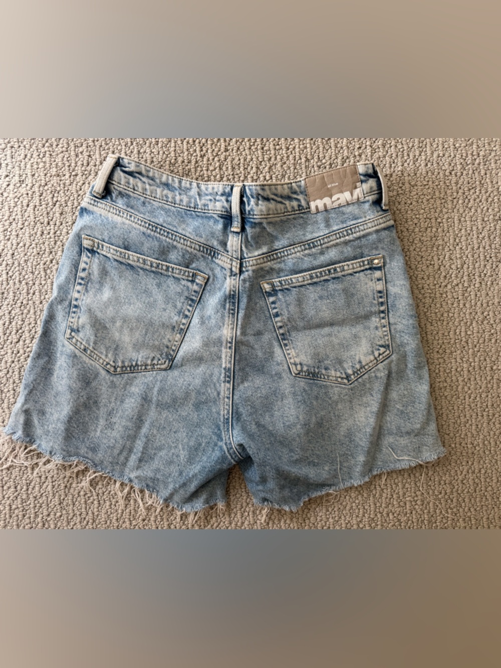 Mavi High Rise Loose Jean Shorts